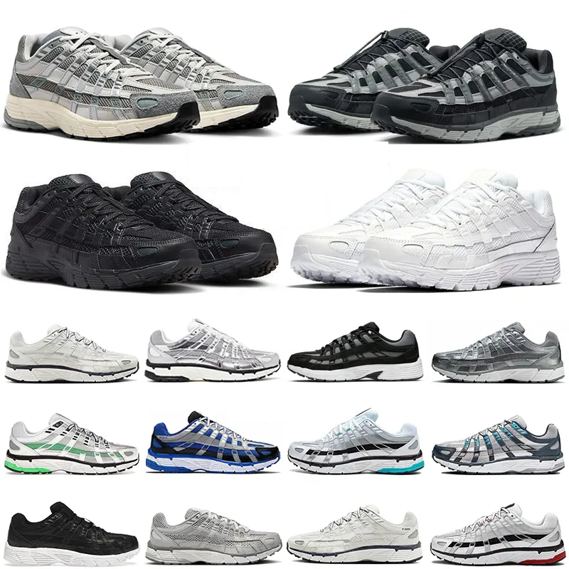 Designer Shoe P6000 trainer P 6000 Men Women Sneakers Metallic Sier Triple Black White Anthracite Grey Outdoor Sports Trainers Casual Running shoes