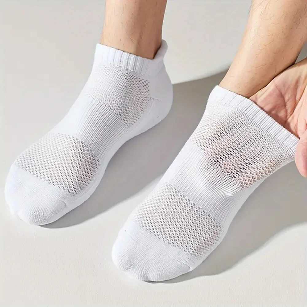 5 Pairs Men Ankle Boat Socks Fashionable Suitable Men Women Absorbing Sweat Odor Proof Breathable Spring Summer Casual Socks D250911