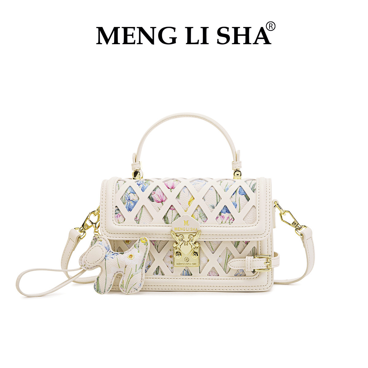Niche Design 2025 Embroidered Square Bag for Women, Luxury Small Crossbody Purse, Versatile Shoulder Handbag