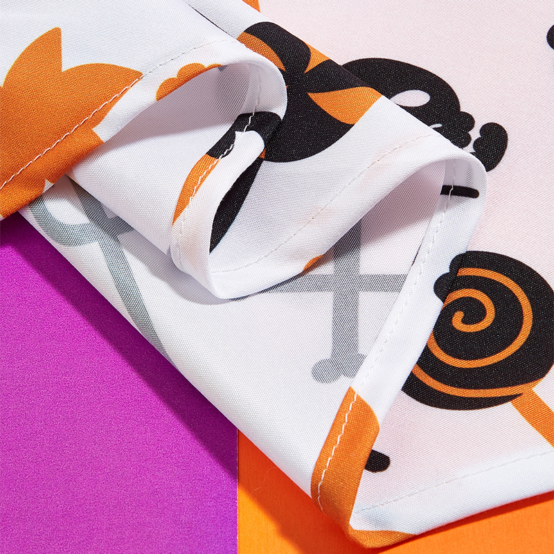 Cute Doggy Halloween Costume with Spooky Ghost Bib Cozy Pet Wear