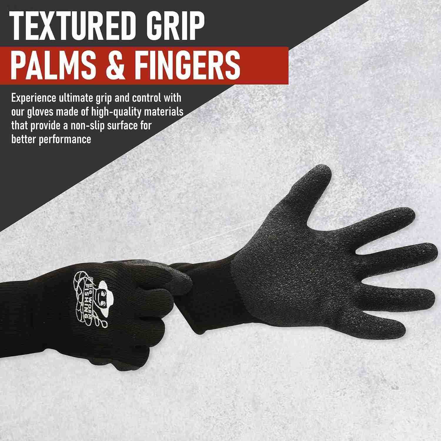 Fish HandlingCleaning Gloves Textured Grip Palm Soft Lining Fillet Gloves One Size Fits Most L to XLW250911