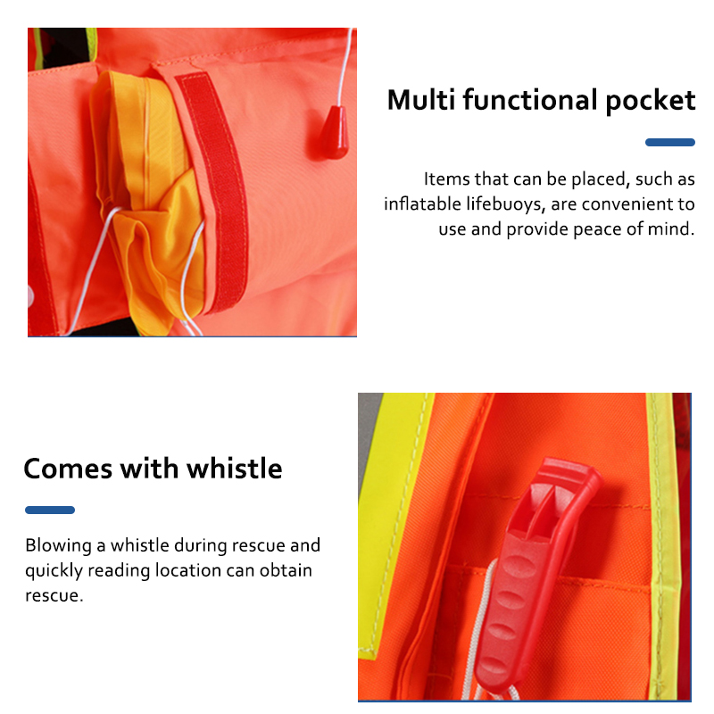 inflatable life vest rescue vest life jacket Adapt to various environments Professional Marine High buoyancy Factory direct sales