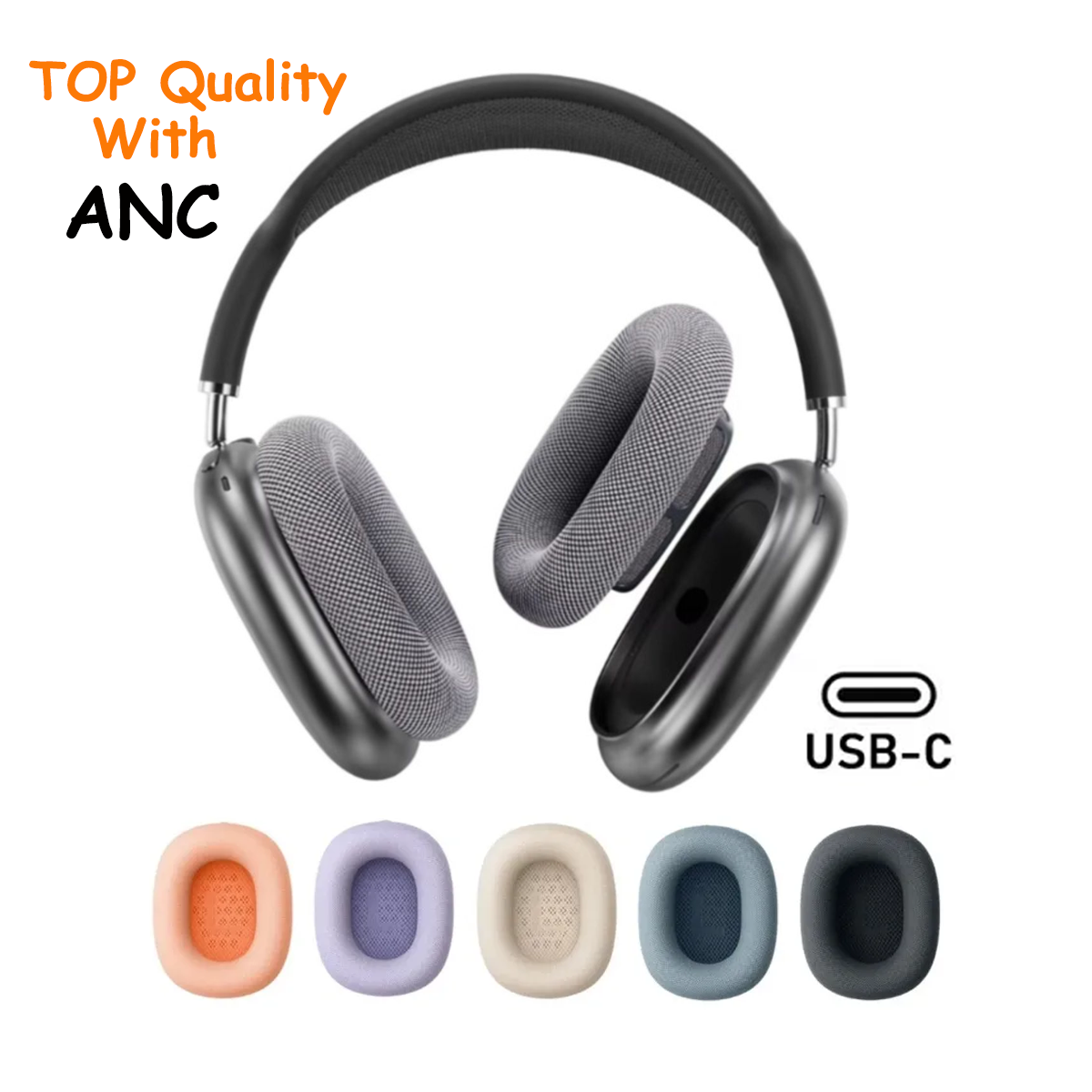 B1 pods Pro Max 4 3 2 Bluetooth max Headphone Earphone ANC Metal shell Smart Case