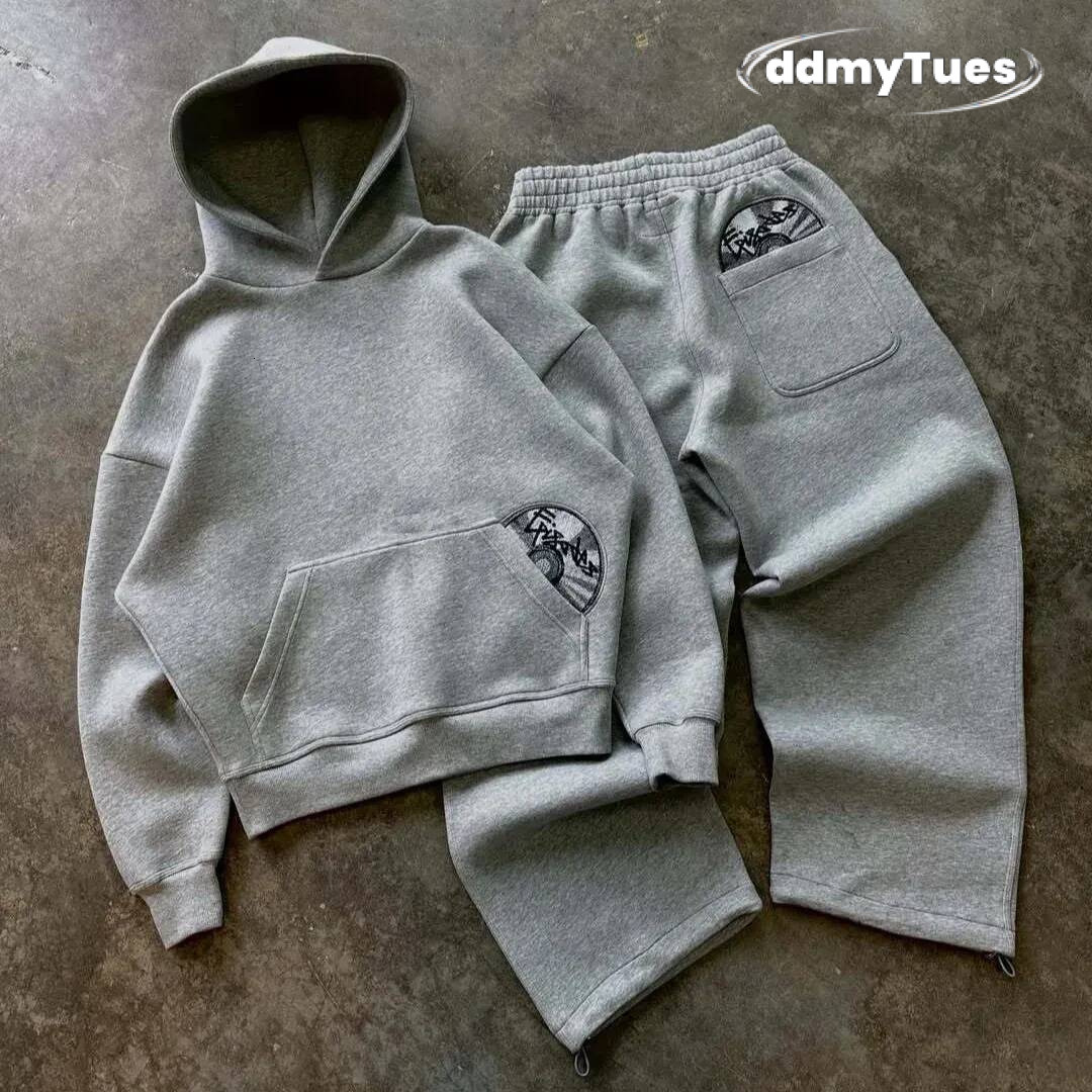 2025 Autumn Winter Hoodie Fashion Street Style Versatile Personalized Embroidery Couples 250729 TUES