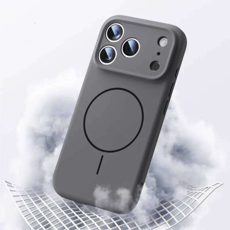 Liquid Silicone Case for iPhone 17 Air 16 16E 15 14 13 12 11 Pro Max Plus Soft For Magsafe Magnet Shockproof Matte Cover