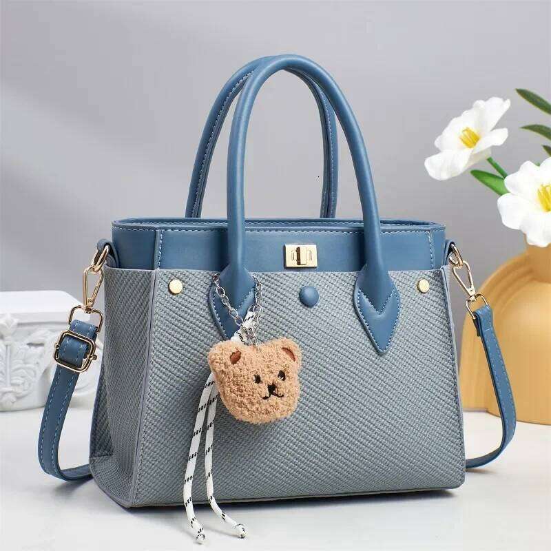 Trendy Women S Large Square Tote Soft Pebbled Leather Shoulder Crossbody Bag Fashionable Everyday Commuter Bag