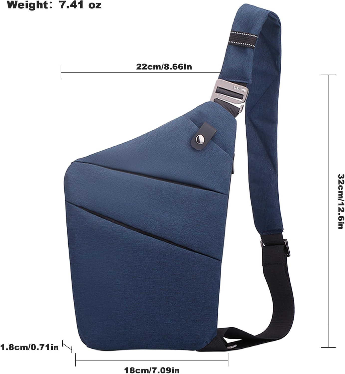 Anti Theft Travel Bag One Shoulder Large Capacity Crossbody Bag Chest Fashion Lightweight Sling Bags for Travel SportsW250911