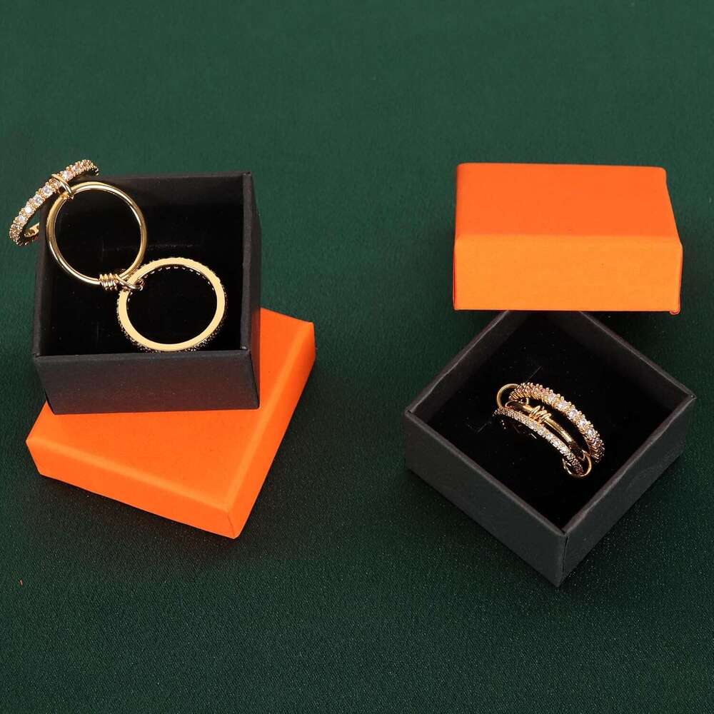 Gold Plated for Women,Dainty Multi-Link Rings,Chunky Stackable Cubic Zirconia Rings Set Non Tarnish Women Jewelry