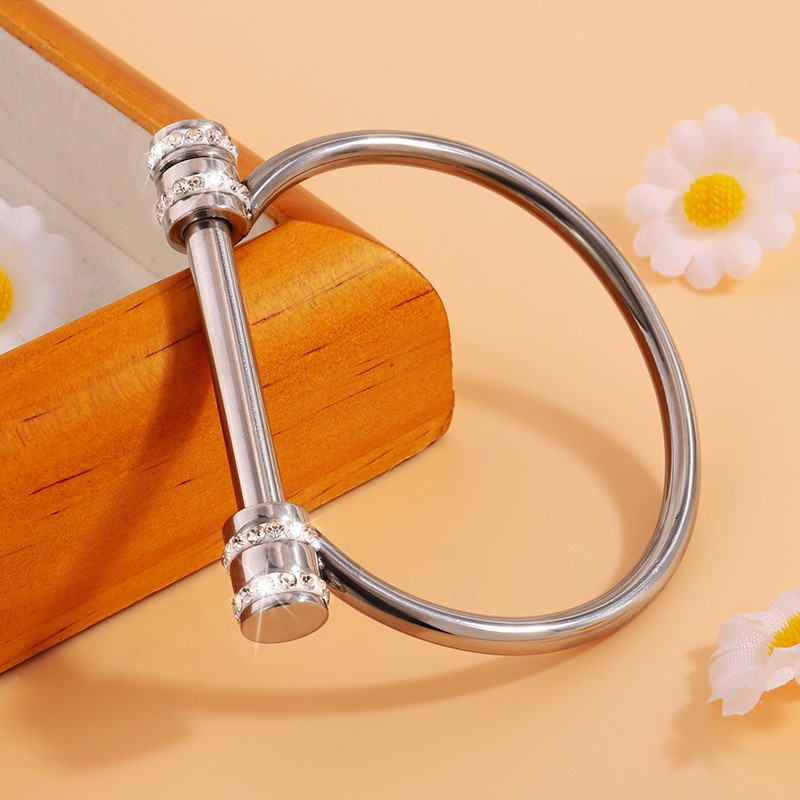 Popular Horseshoe Design Women Fashion Jewelry New Design Titanium Steel Luxury Brand Bracelet Bangle For Women Jewelry wholesales drop ship