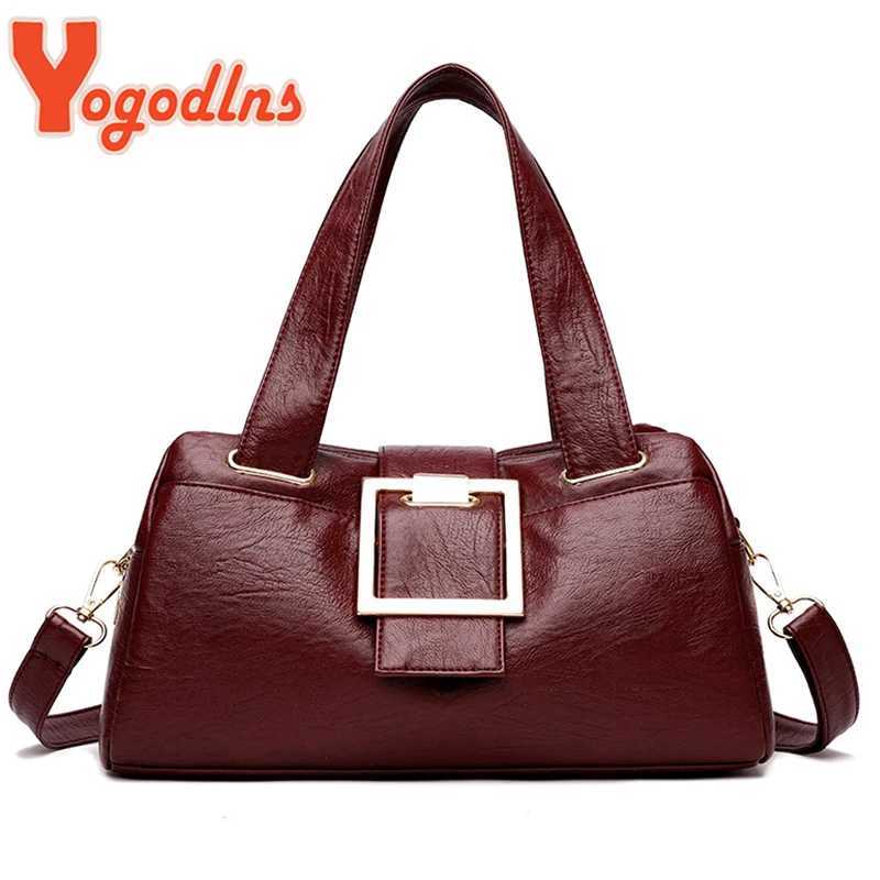 Yogodlns Winter Handbag Women PU Leather Handle Bag Designer Shoulder Bags s Crossbody Bags Elegant Messenger Pouch Z250911
