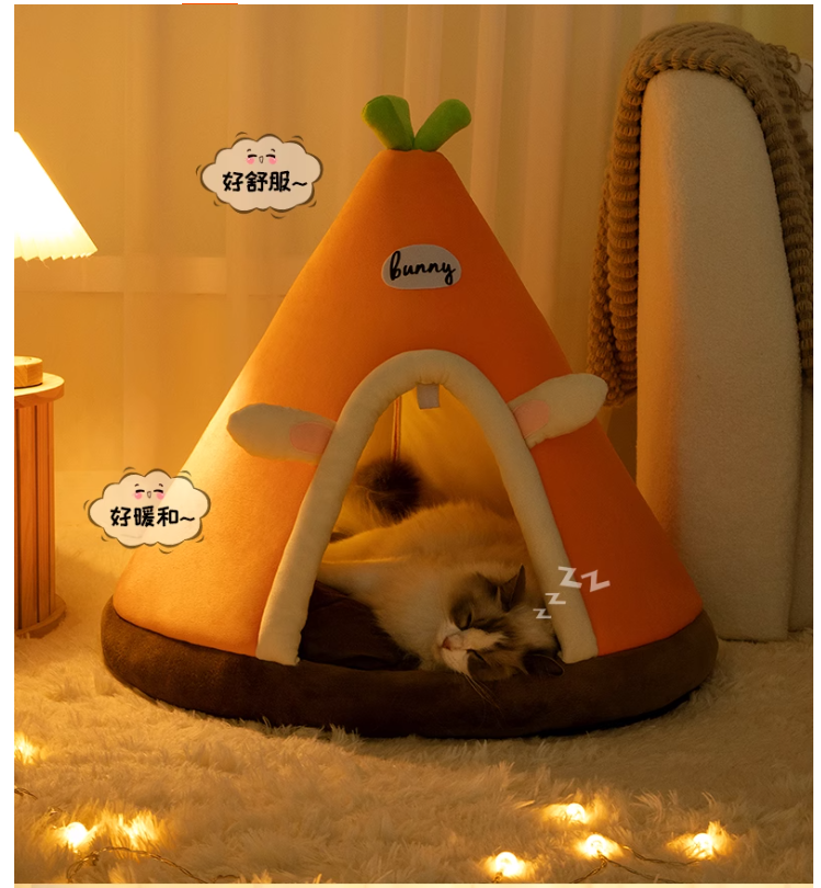 All Seasons Indoor Cat Haven Cozy Semi-Secure Feline Retreat