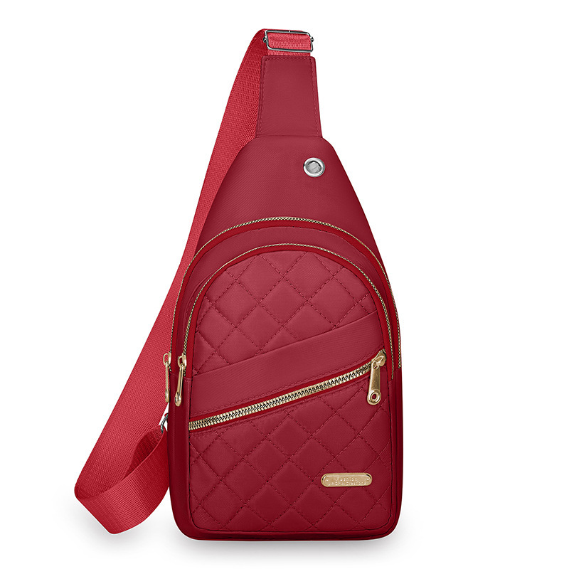 Women S Chest Bag Multi Layer Simple Free Shipping Commuting Large Capacity Shoulder Bag Trendy Designer Bag Luxury Bag Fashion Diamond Small Niche Cr