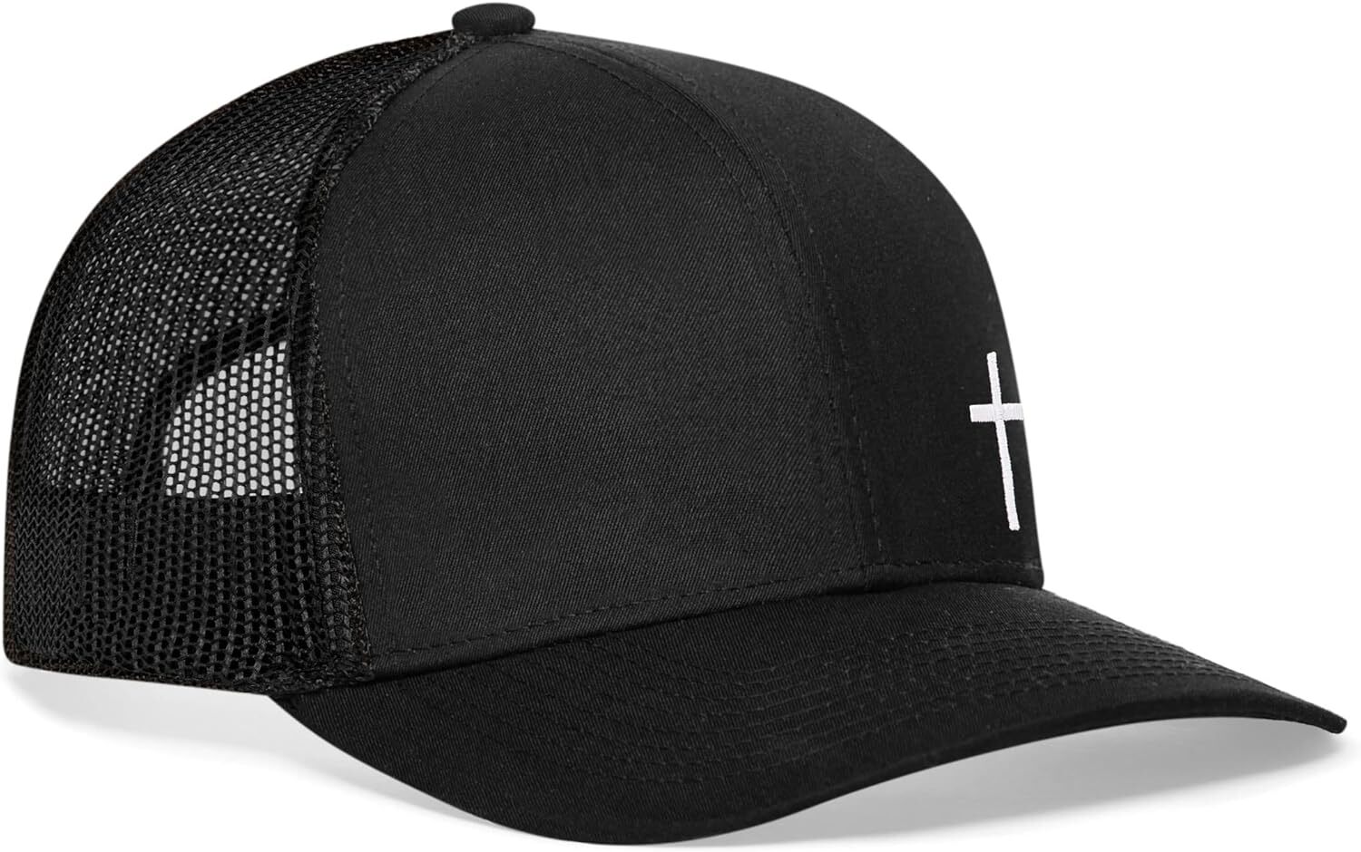 Cross Christian Trucker Jesus, Mesh Outdoor for Men & Women, Adjustable Baseball Cap, Snapback Hat