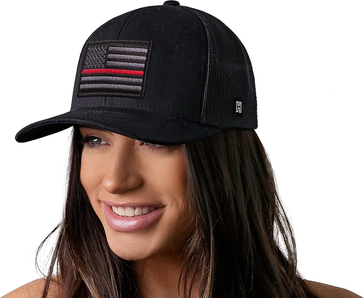 American Trucker USA Flag Mesh Snapback Cap for Men, Women & Golf, Patriotic Baseball Dad Hat