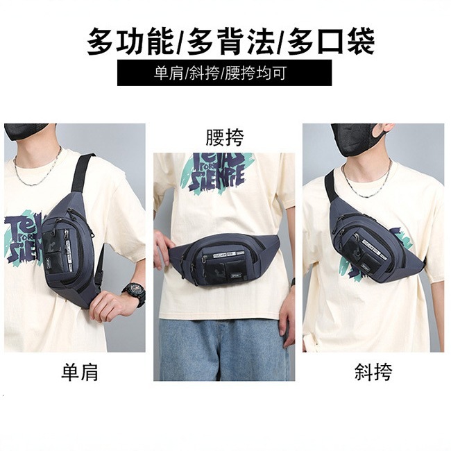 Men S Waist Bag Designer Bag New Outdoor Casual Sports Crossbody Chest Bag Free Shipping Large Luxury Bag Capacity Business Phone Coin Purse