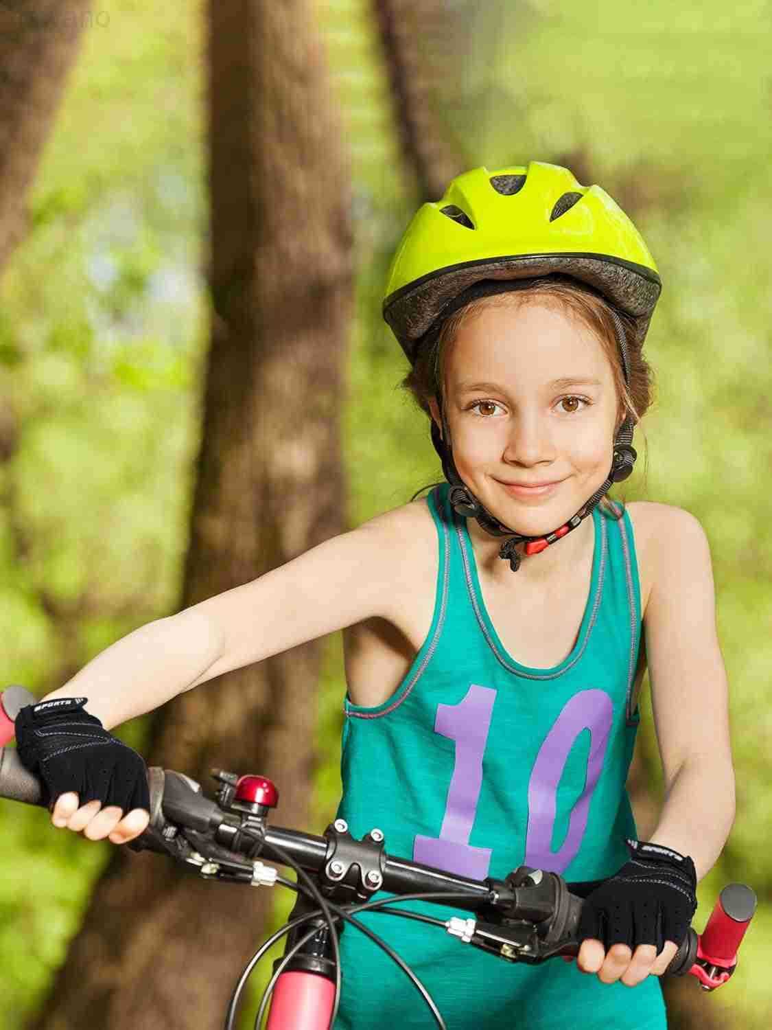 3 Pairs Half Finger Gloves Non Slip Gel Biking Adjustable Gymnastics Gloves for Girls BoysW250911