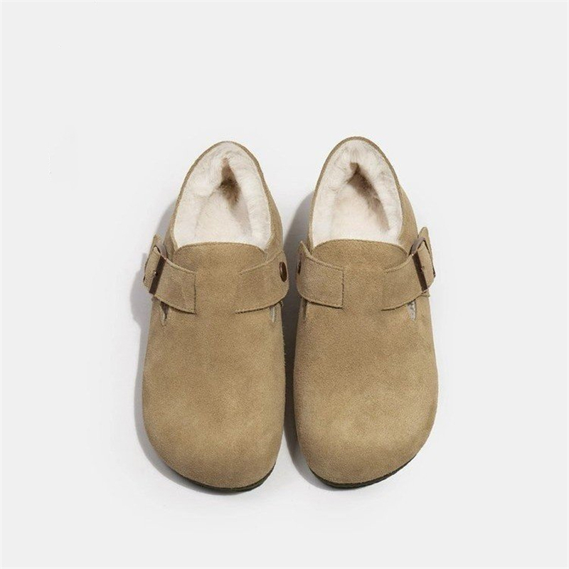 hot free shipping designer Autumn and winter new style with plush thick sole cotton mop women's versatile retro fashion casual shoes brown dh9110