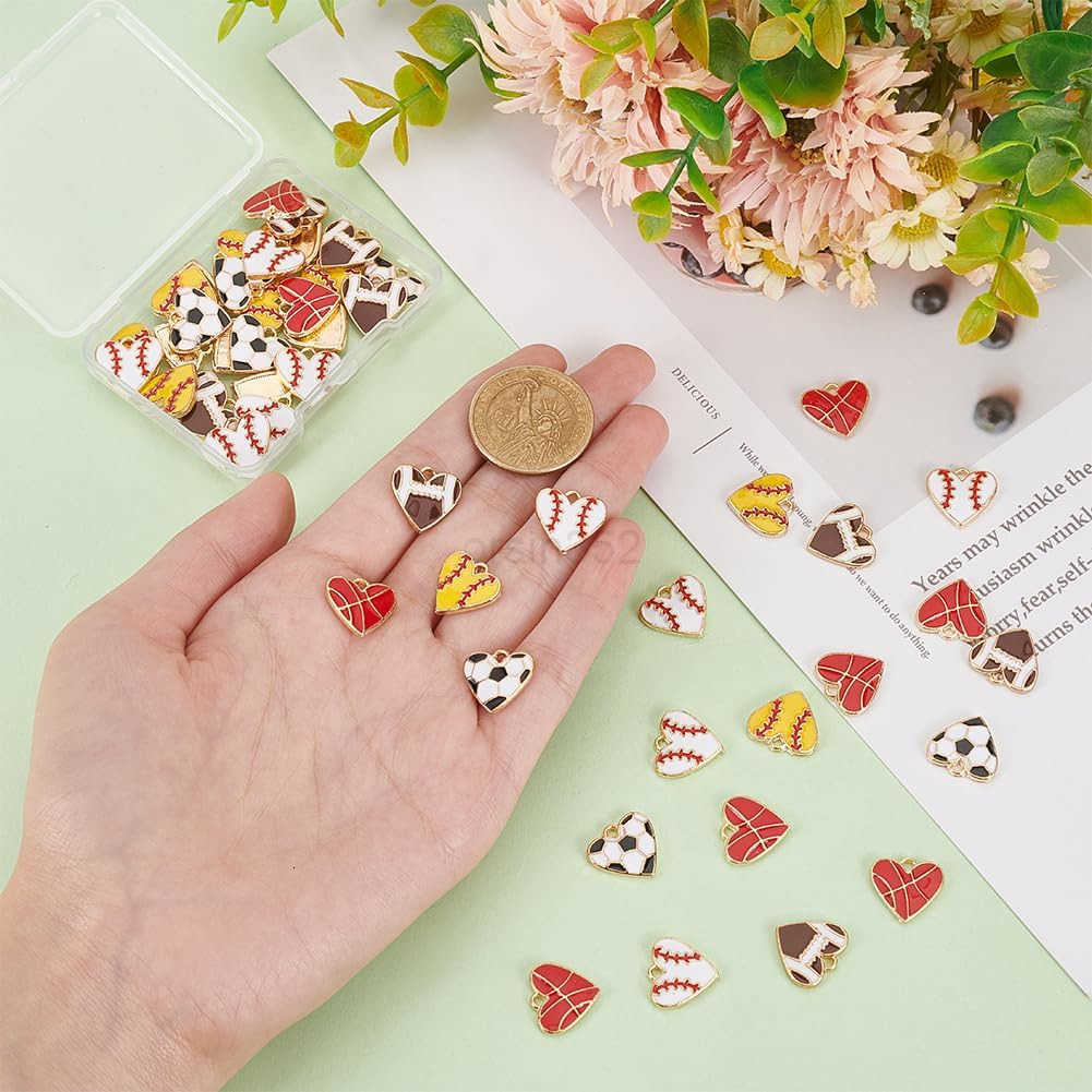 PandaHall Heart Pendart CharmsW250911