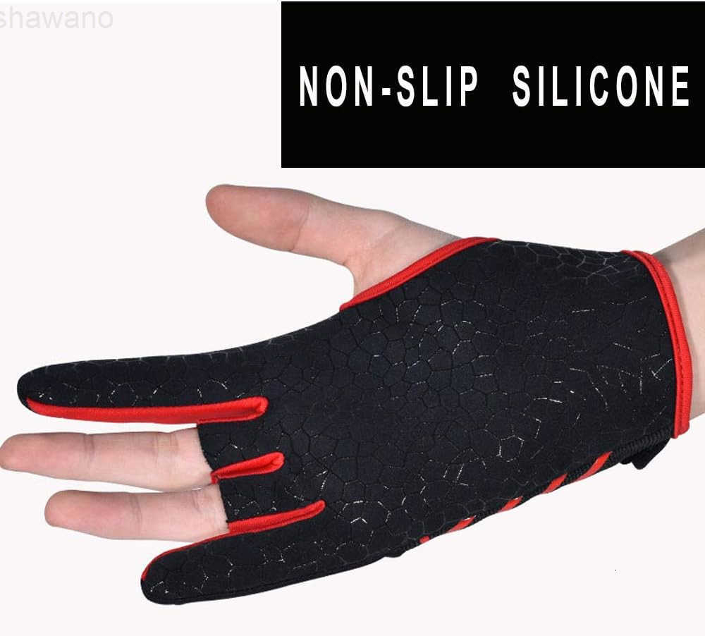 Professional AntiSkid Bowling Gloves Comfortable Bowling Accessories SemiFinger Instruments Sports Gloves Mittens for BowlingW250911