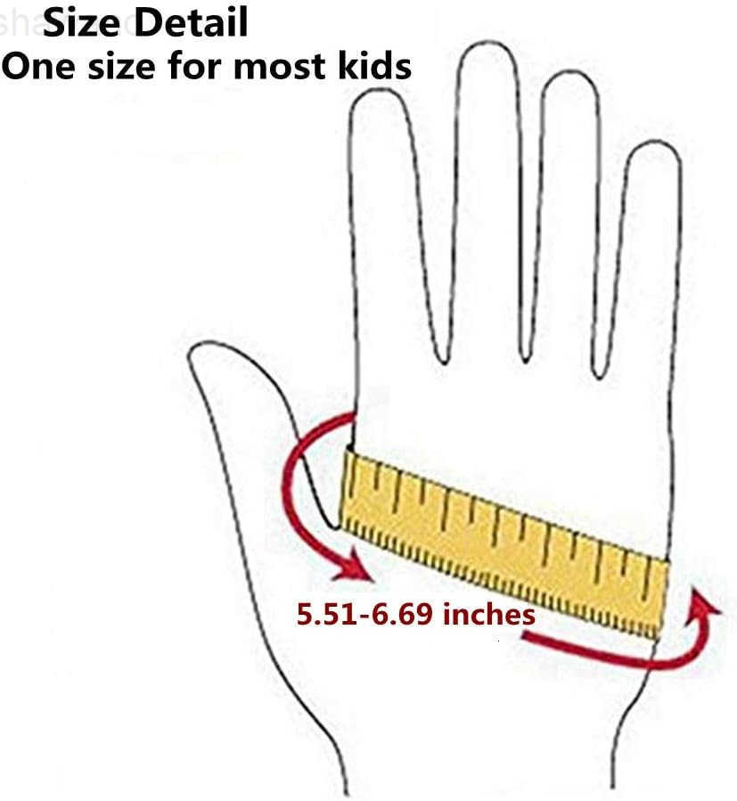 Long Keeper 411 Y Kids PU Leather Fingerless Gloves for Boys Girls Outdoor Sports GlovesW250911