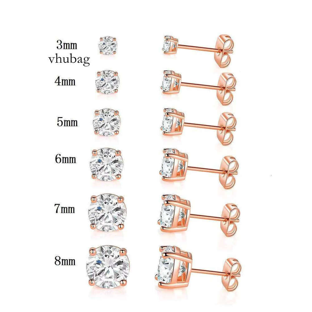 MYF Manufacturer Wholesale Moissanite Earrings Men Unique Sterling Sier Jewelry Moissanita Joyeria