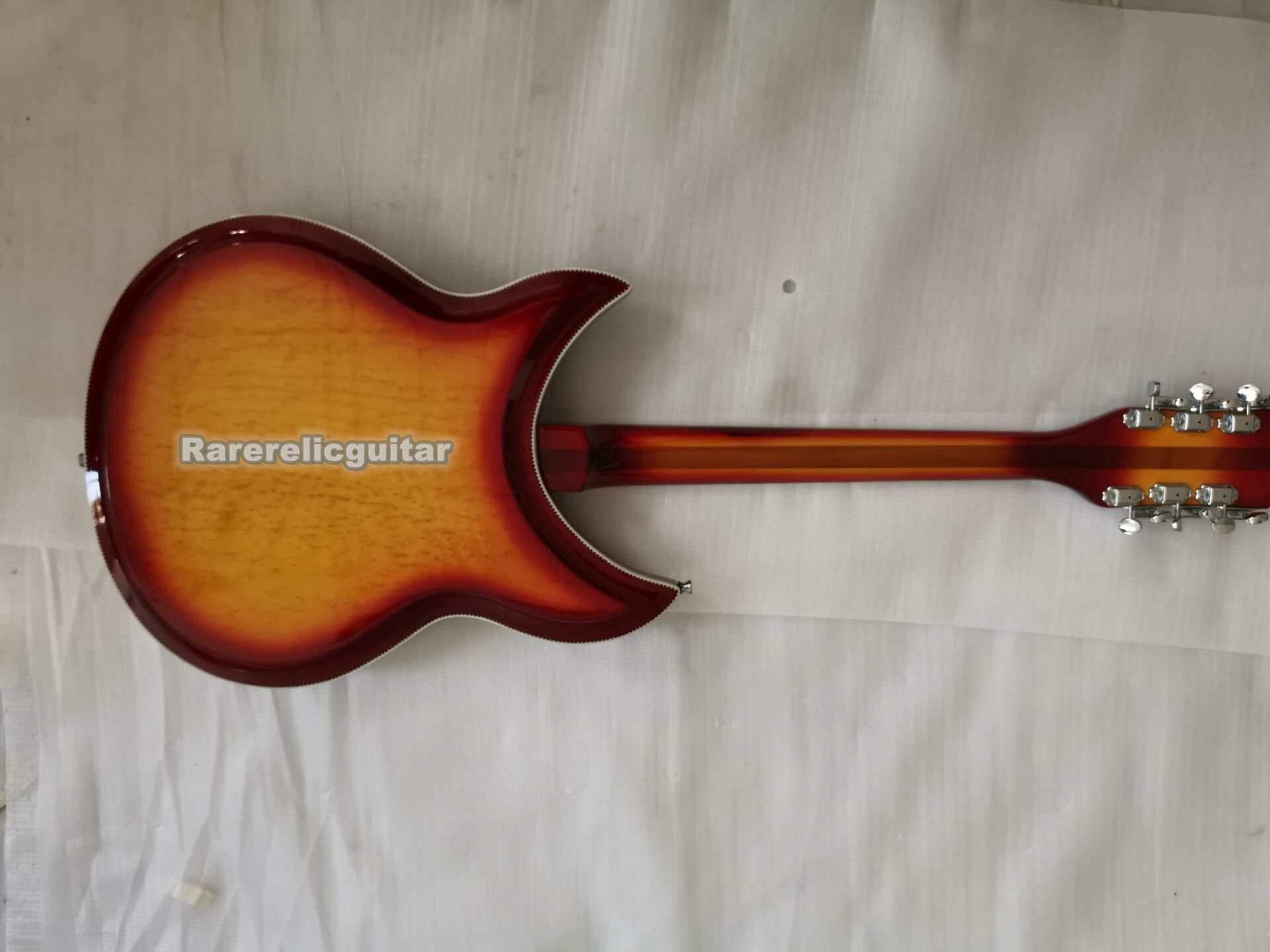 381 Vintage 12-String Electric Guitar with Luxury Double Edging and Semi-Hollow Jazz Design