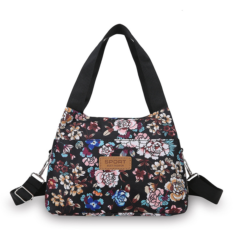 Large Capacity Fashion Printed Handbag For Women Lightweight Shoulder Bucket Bag Designer Bag Cloth Free Shipping Crossbody Mom Bag Luxury Bag For Wor