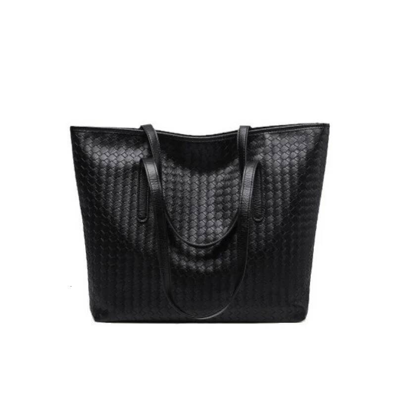 Mom's Outward Handbag New Fashionable Large Capacity Tote Shopping Big Bag Woven Commuter Single Shoulder Armband
