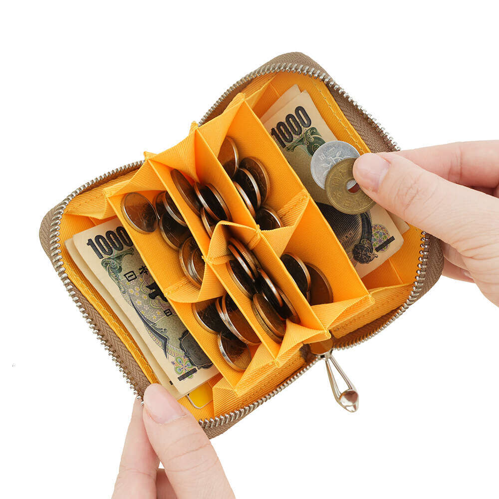 Fashion Top Layer Cowhide Women's Wallet Short Genuine Leather RFID Compartment Coin Purse Card Holder Color Block designer wallet B5