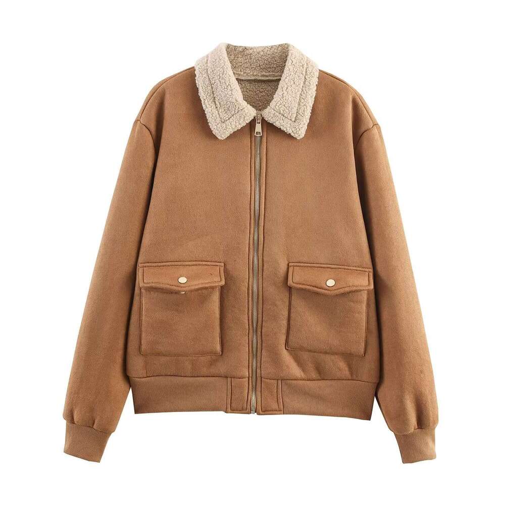 DHEssentials 2025 New Fashionable and Elegant Women's Autumn Winter Commuter Style Double Pocket Jacket Coat
