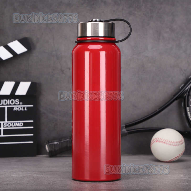 304 Stainless Steel Insulated Cup Outdoor Large Capacity Portable Sports Water Bottle Hiking Cycling Space Bottle Custom Printed H250911