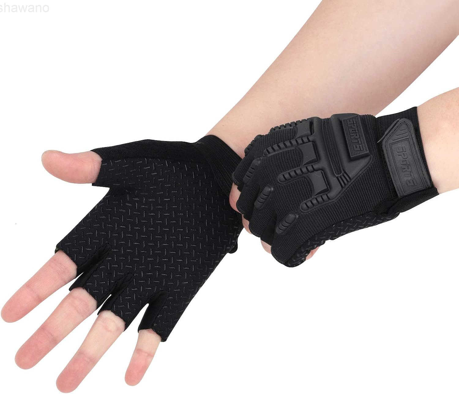 Half Finger Cycling Gloves Breathable Non Slip Bike Riding Gloves with UV Protection for Boys Girls Aged 610W250911
