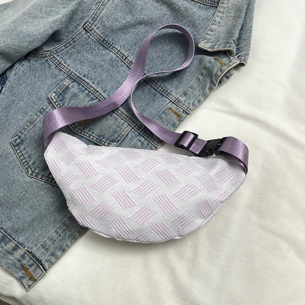 Womens waist bag simple niche cute s chest bag casual and versatile waist bag design sense of design for female student Z250911