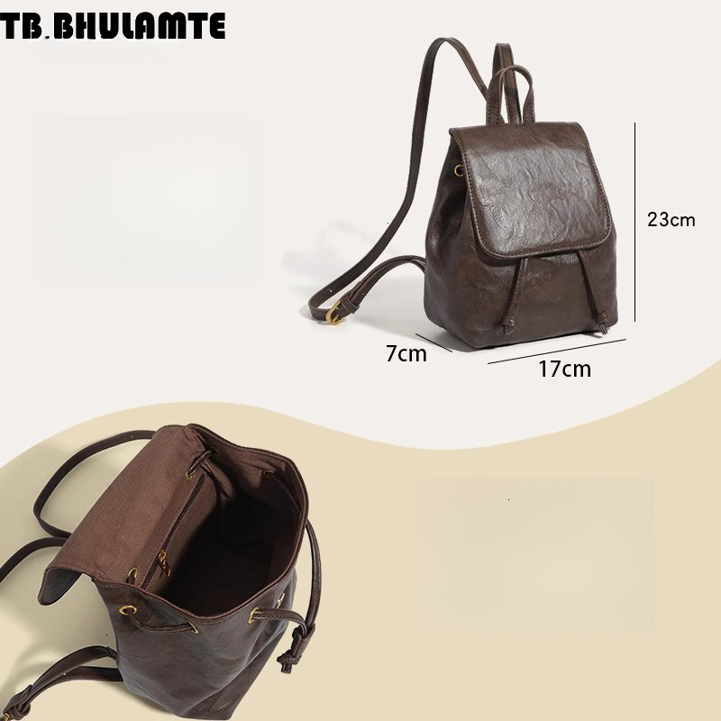Free Shipping Designer Bag College Wind Backpack Luxury Bag 2025 Spring Summer New Backpack High-end Leather Double Shoulder Bag Small Backpack For Wo