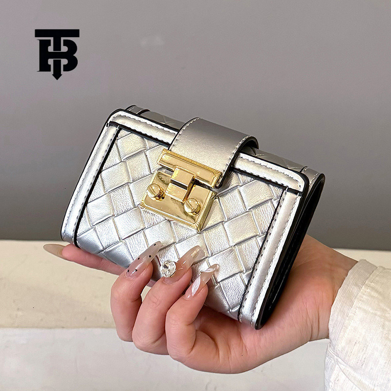 TB BHULAMTE Free Shipping Designer Wallet New Fashionable Women's Three Fold Handbag Short Wallet Coin Bag Retro Multi Slot Card Bag Mobile Phone
