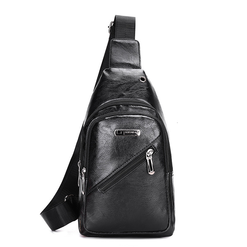 Cross Border Dropshipping Large Capacity Travel Crossbody Bag Men S Luxury Bag Business Free Shipping Leather Chest Designer Bag Bag Fashion Versatile