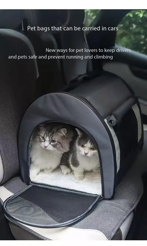 Maine Cloth Doll Pack with Two Cats Cat Bag pet carrier for Going Out, Portable Folding Sterilization Injection, Dog Pet Bag, 20 Large Capacity