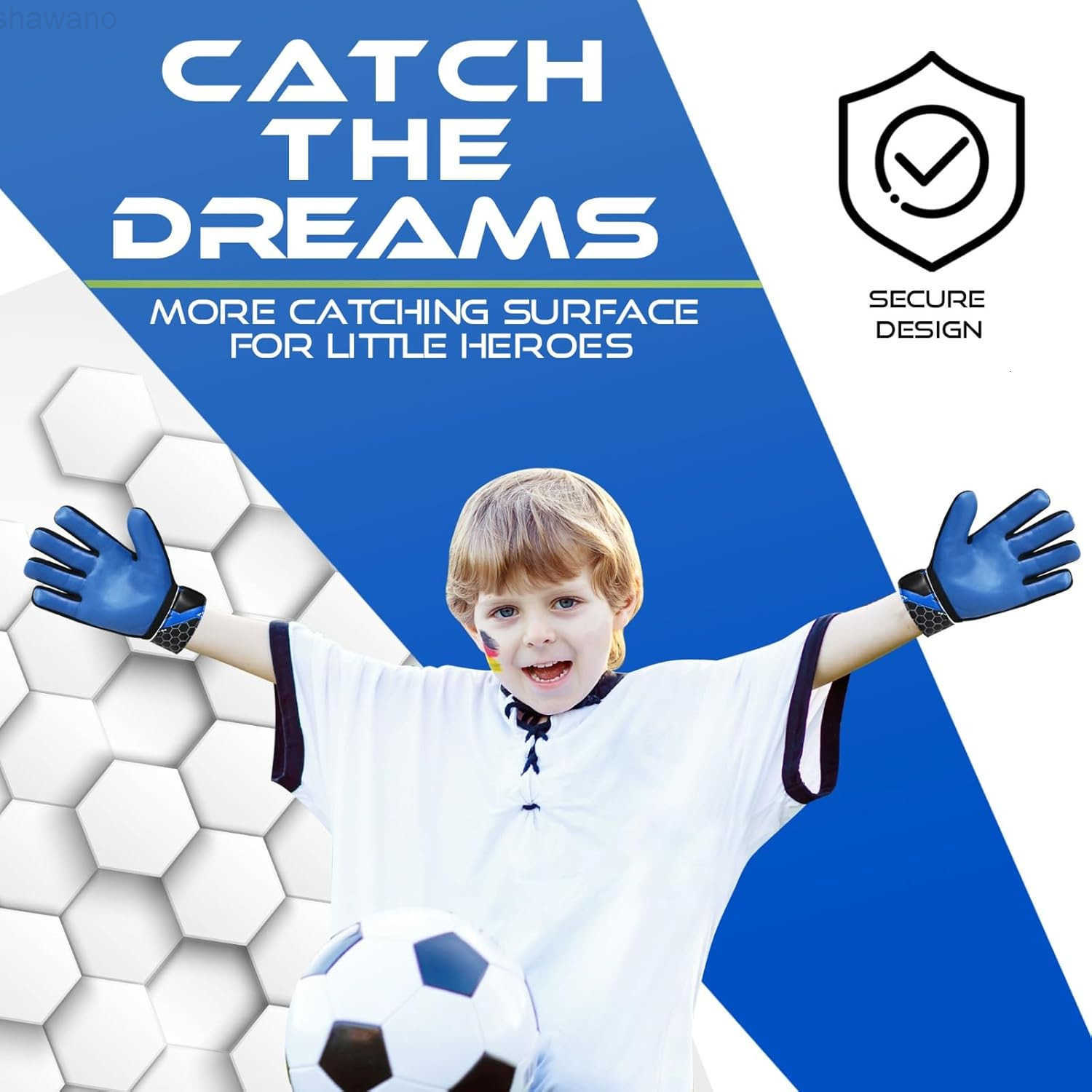 Soccer Goalkeeper Gloves for Kids Boys YouthSoccer Goalie Gloves 4MM AntiSlip Latex Palm Double Wrist SupportAll Weather Football GlovesW250911