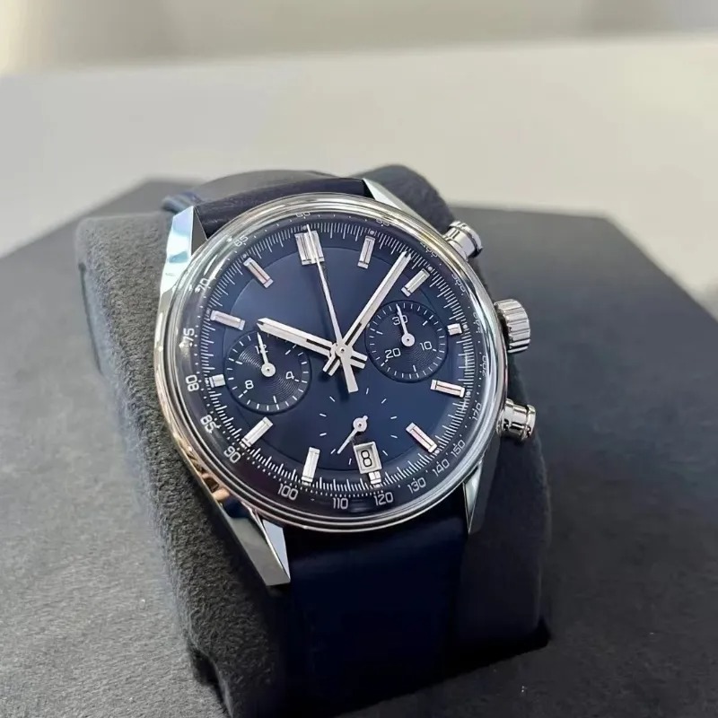 2024 new deluxe designer watch mens quartz movement multifunction watch stainless steel with sapphire waterproof high quality quartz mens watch