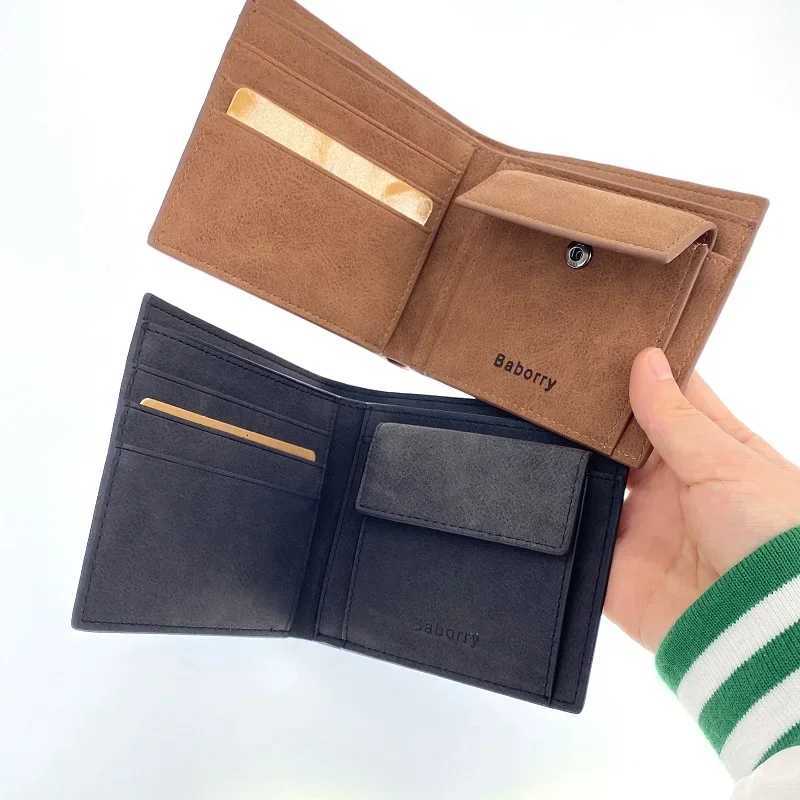 2024 Fashion Rfid Men Wallets Mens Wallet with Coin Bag Zipper Small Mini Wallet Purses New Design Dollar Wallet Slim Money Bag W250911