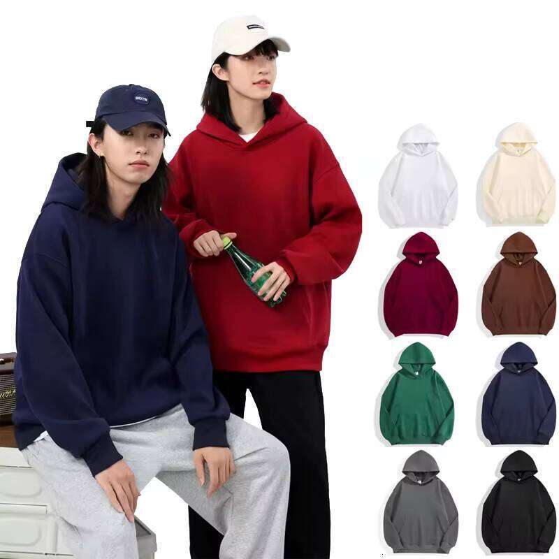 500 Gsm Fleece Heavyweight Cotton Drop Shoulder Design Pullover Oversized Hoodie