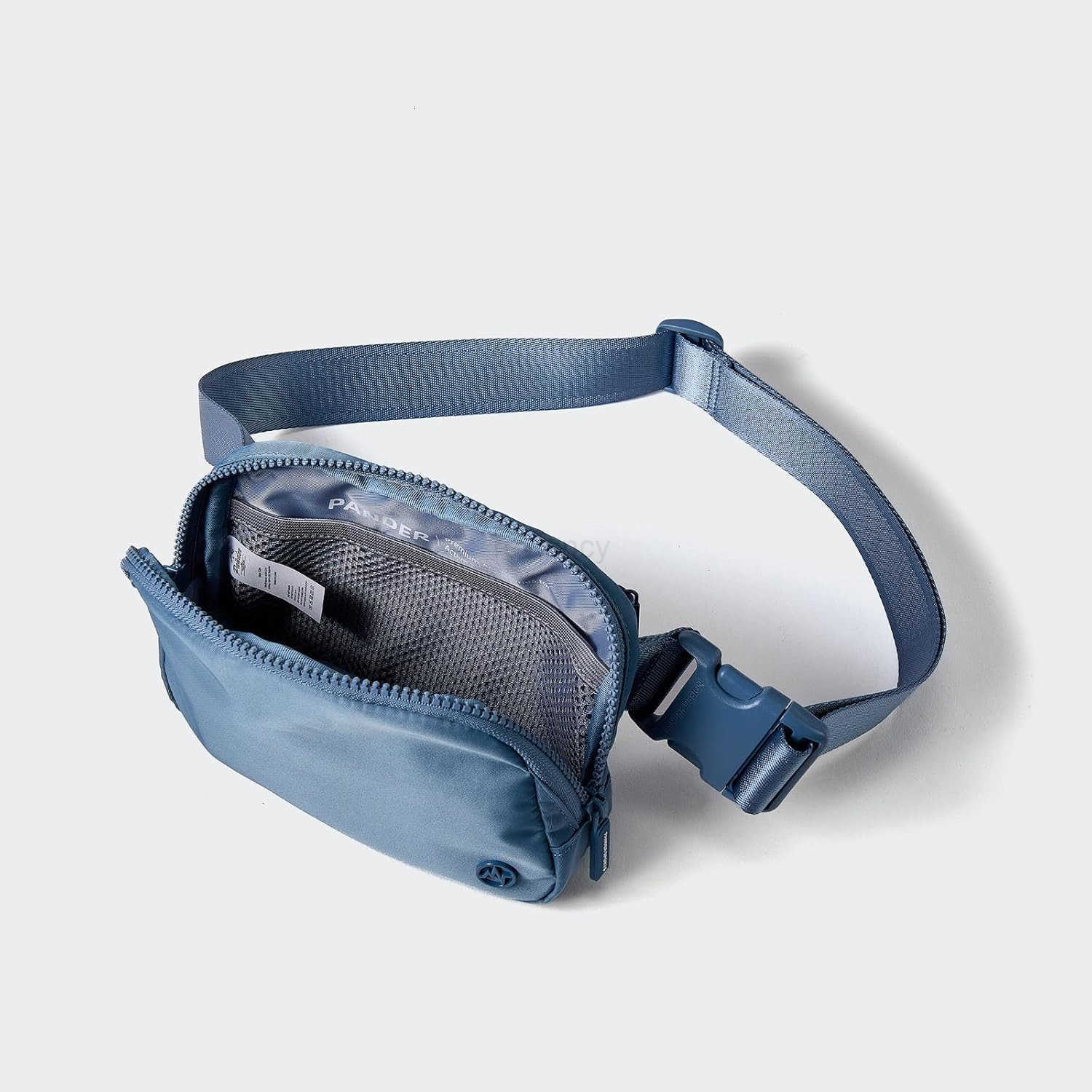 Two Way Zipper Fanny Pack Nylon Everywhere Belt Bag for Women Water Repellent Waist Packs Crossbody Bags with Adjustable Strap Indigo BlueW250911