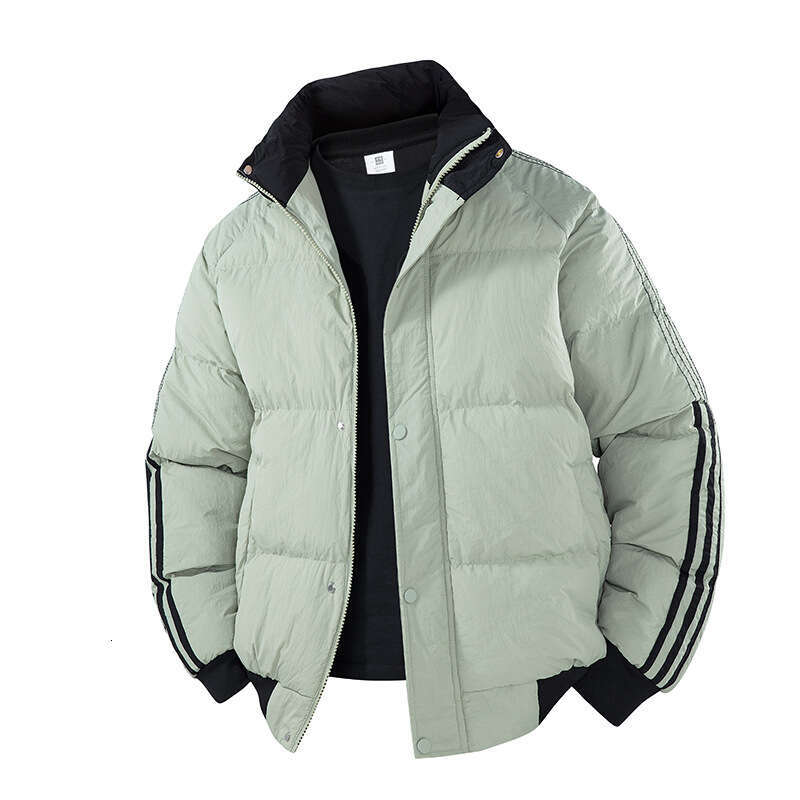 Multicolor High-Quality Winter New Thickened Jacket Warm Thick Cotton Coat Men Color-Block Simple Windproof Cold-Proof
