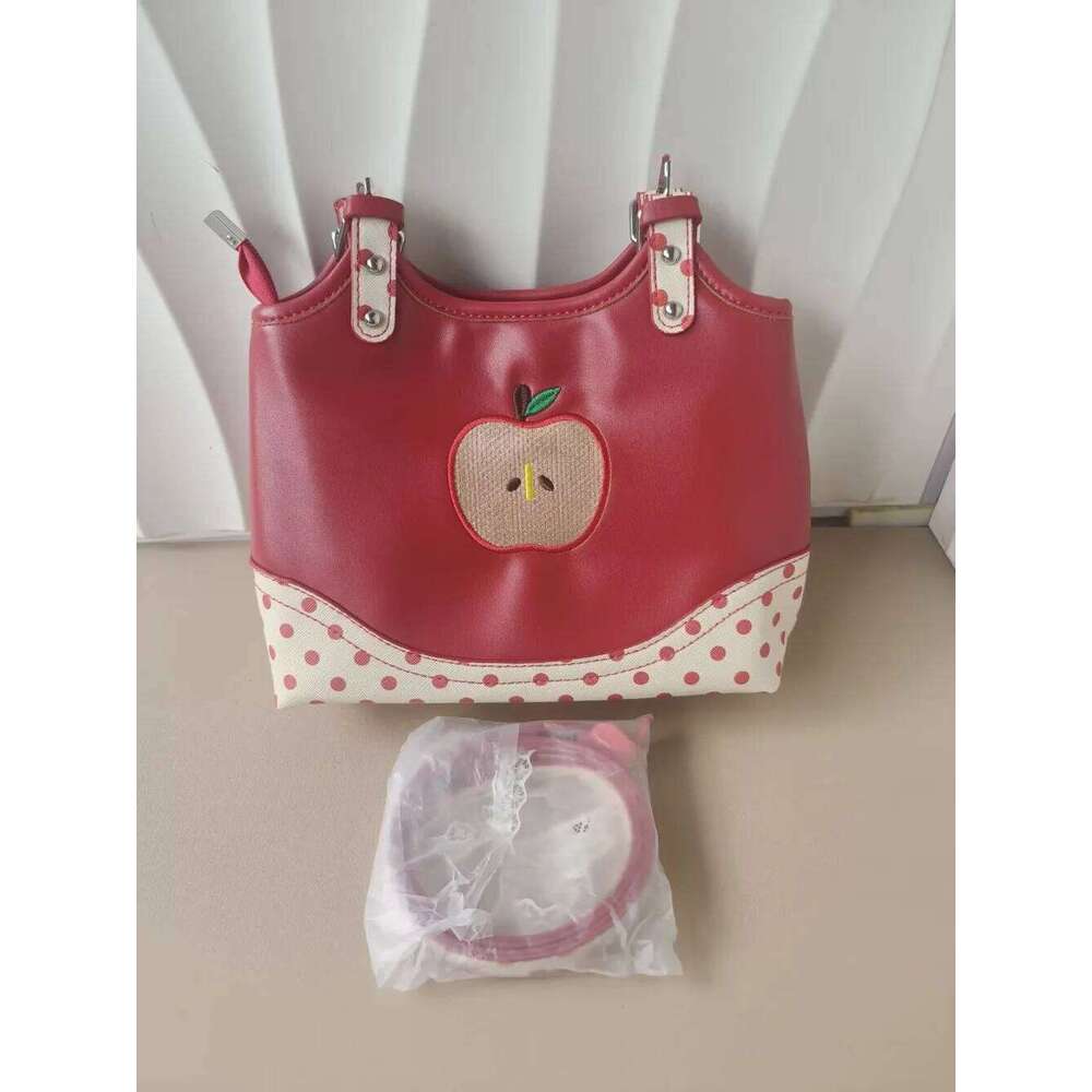 Sweet Transparent Ita Bags For Woman Dot Print Apple Shoulder Bag Underarm Bolso Beautiful Sac Femme Practical Bolsos De Mujer