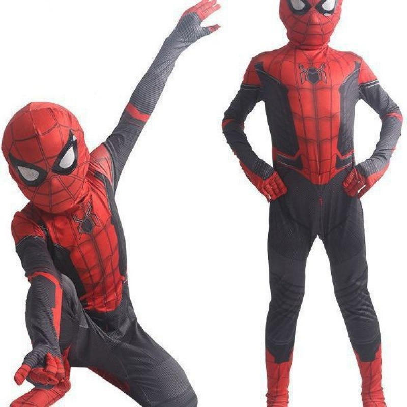 Disney Halloween Spiderman jumpsuit tight-fitting costume Halloween children's performance role-playing costume baby costume designer children�