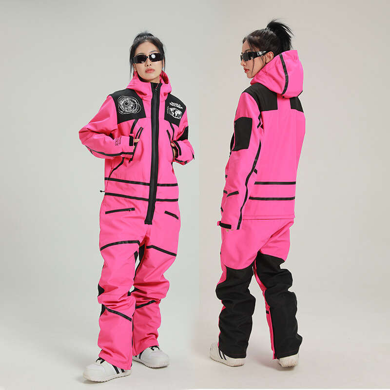 Professional Men's And Women's Snowboard Suit Thickened Couple Double Board One-Piece