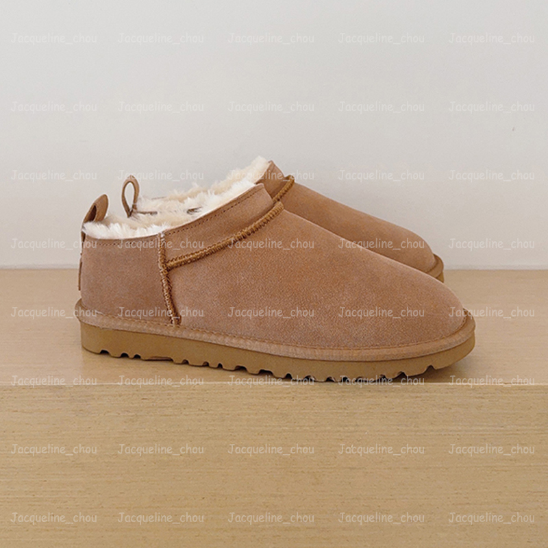 Designer Classic Micro Boots Sand Ultra Mini Ankle Snow Boot Winter Flats Genuine Leather Womens Mens Fur Slides Tasman Tazz House Slippers EU35-45