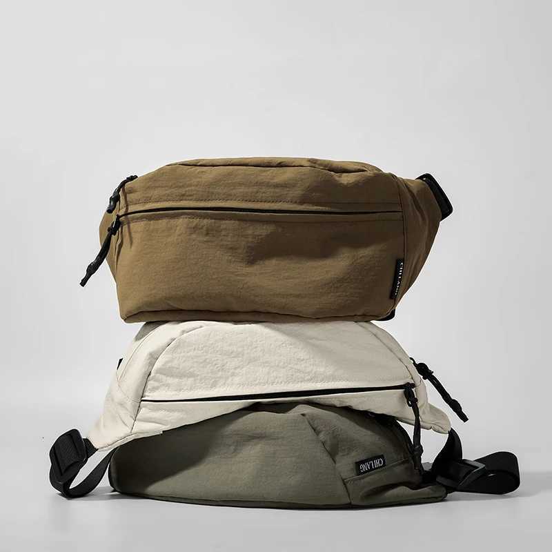 Onesize pure color practical waist bag for outdoor leisure storage messenger bag sports running fashion chest bag vaca Z250911