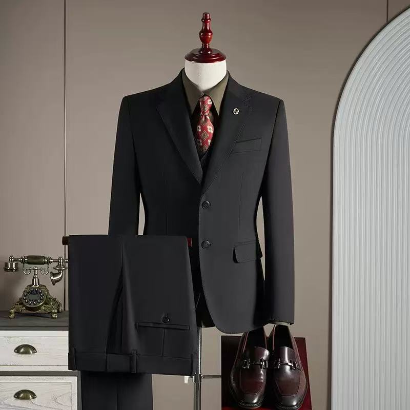 T1721 Men's Casual Suit Business Solid Color Suit