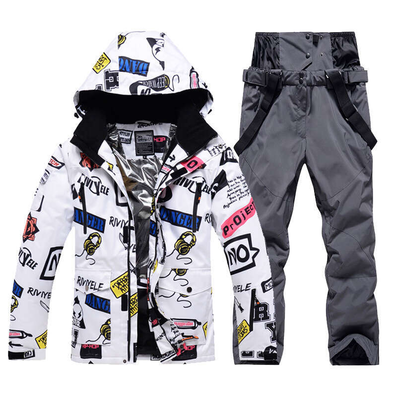Ski Suits For Men, Windproof, Waterproof, Warm Breathable, One Piece Delivery, Single Double Board Skiing Clothes And Pants